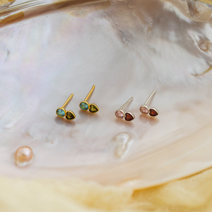 Toi et Moi Birthstone Studs