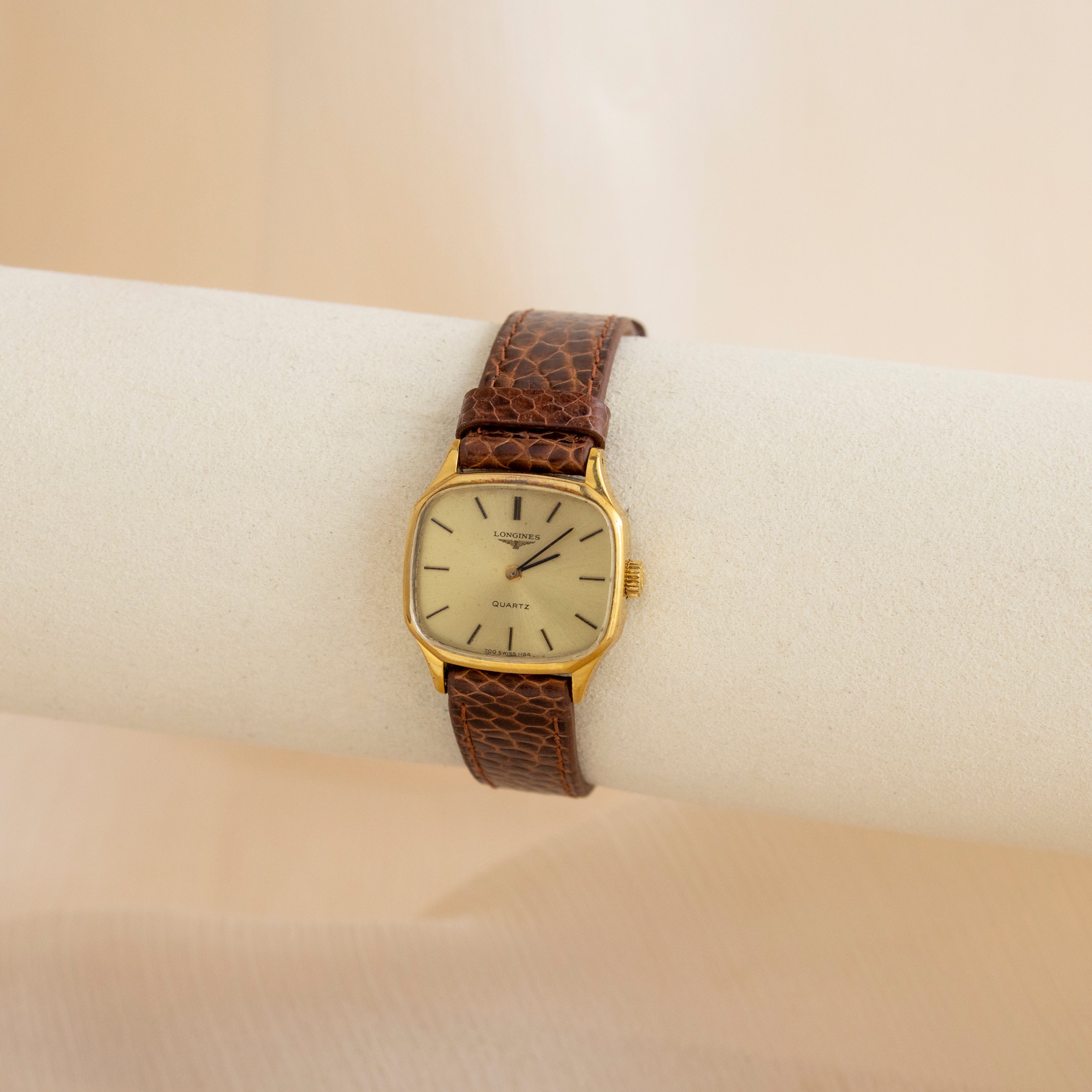 Vintage Longines Leather Strap Watch