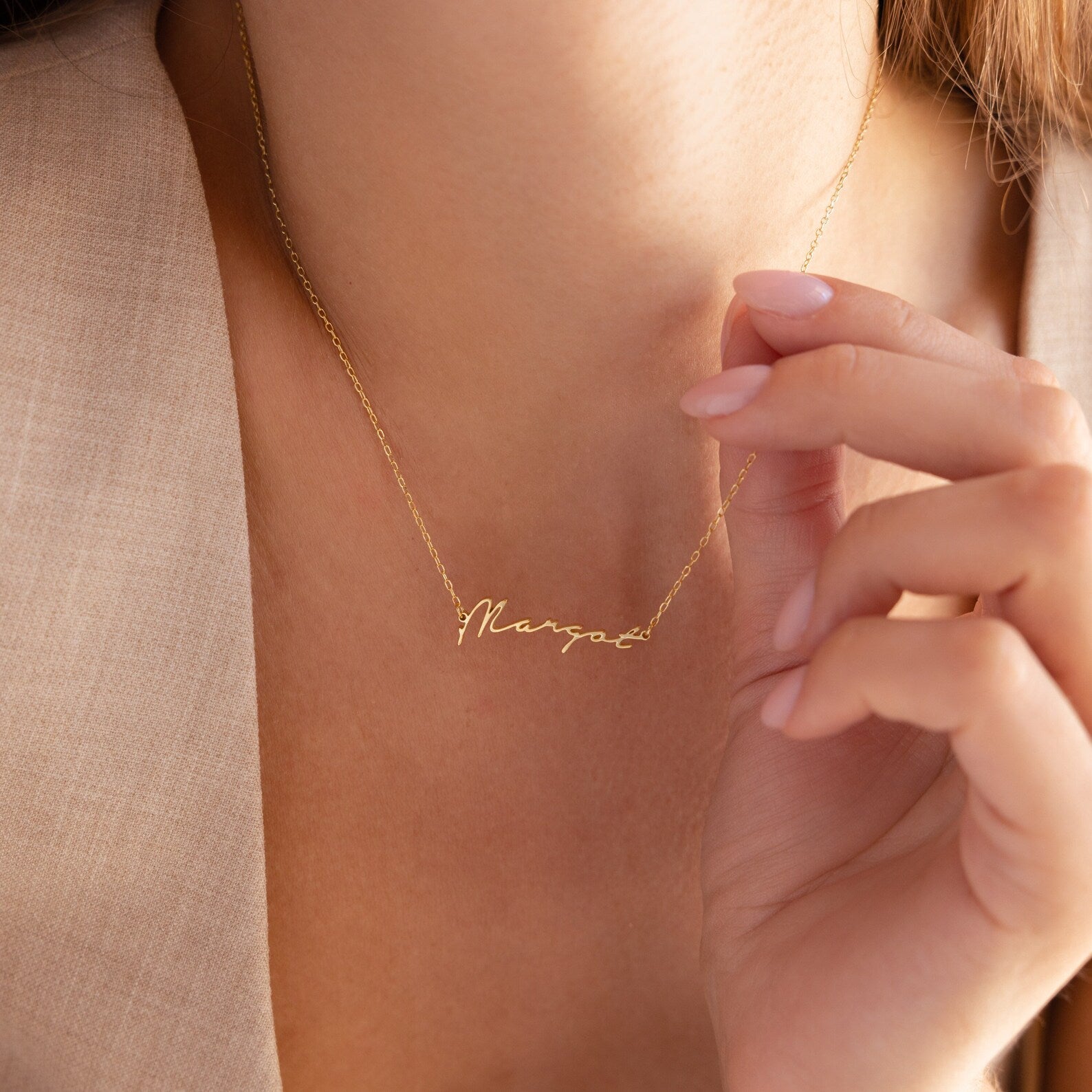 Tiny Venice Name Necklace