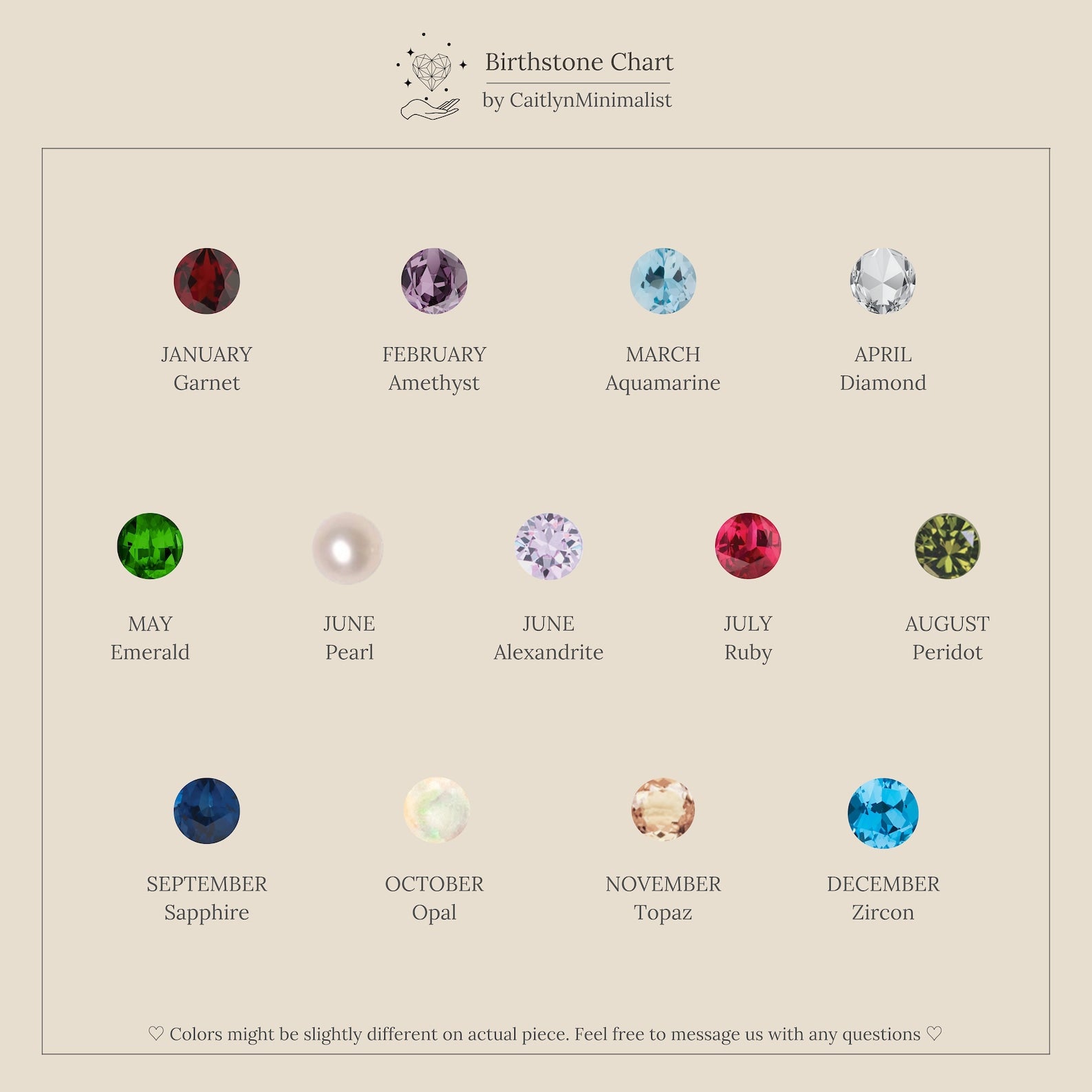 Bella Birthstone Studs