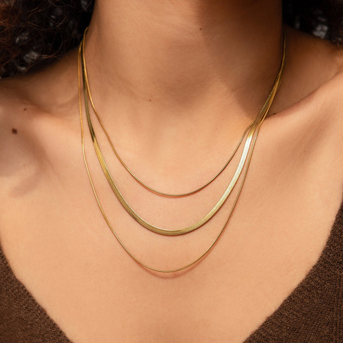 Triple Layered Chain Necklace