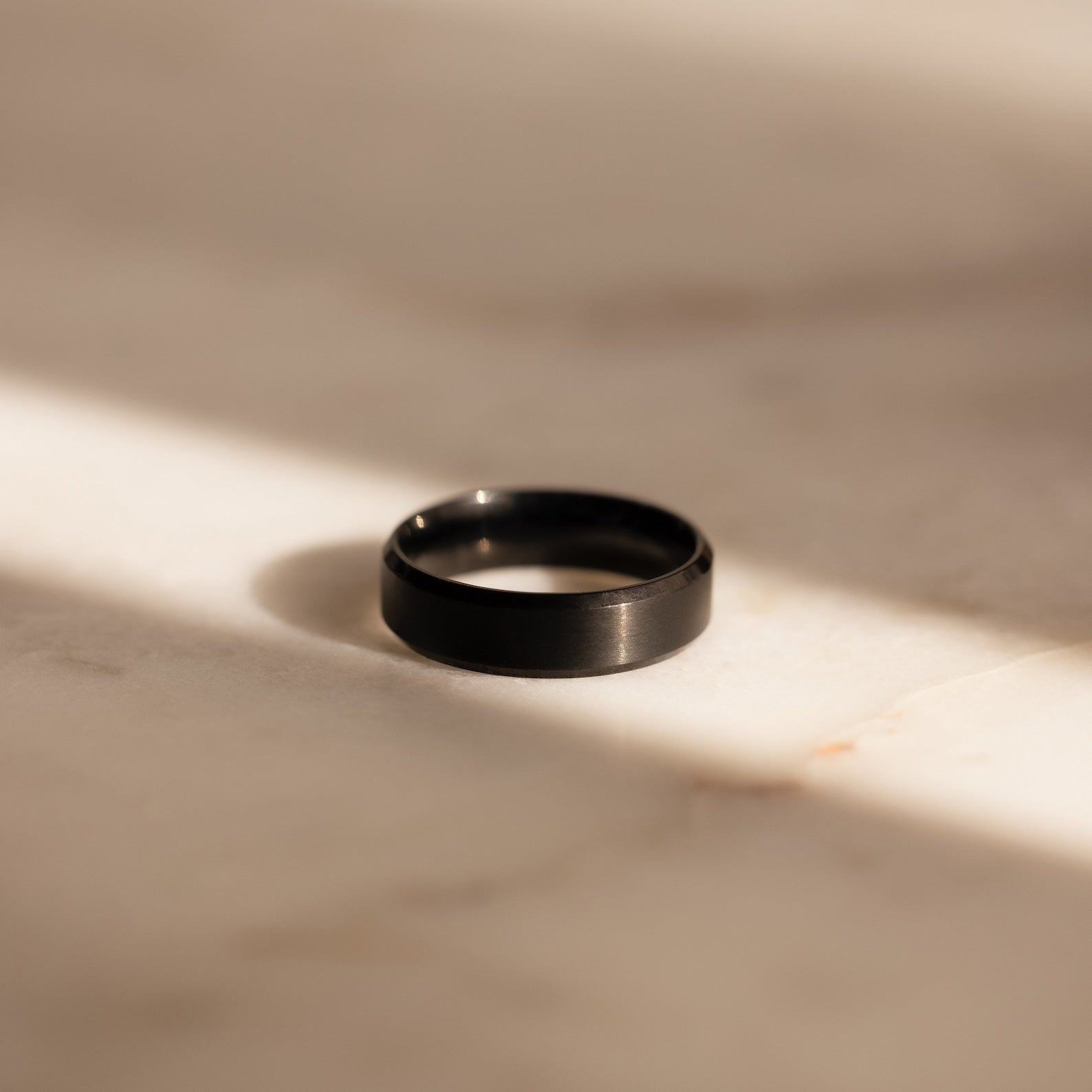 Classic Men's Black Rings Set