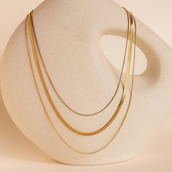 Triple Layered Chain Necklace