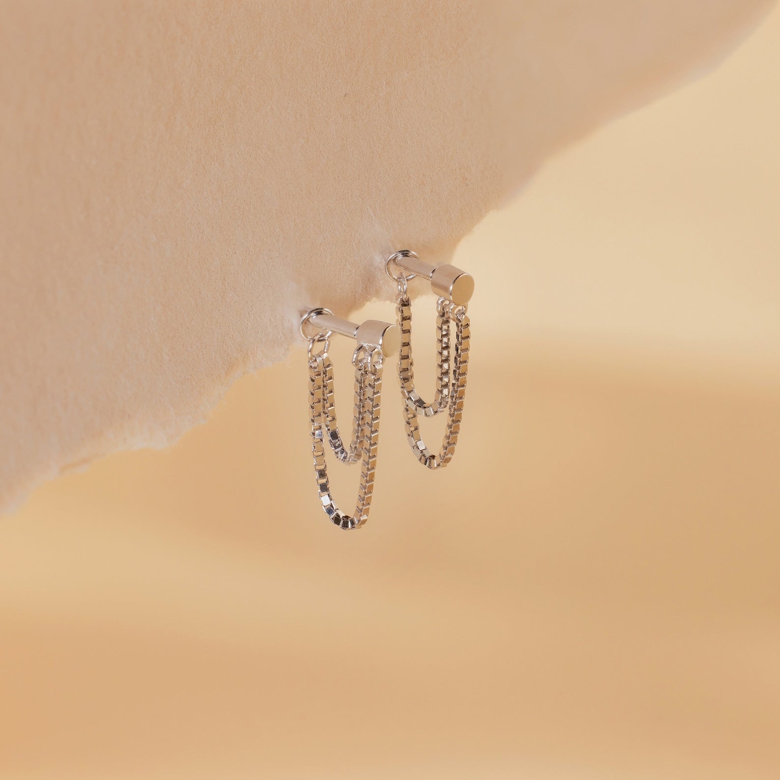 Flatback Chain Earrings