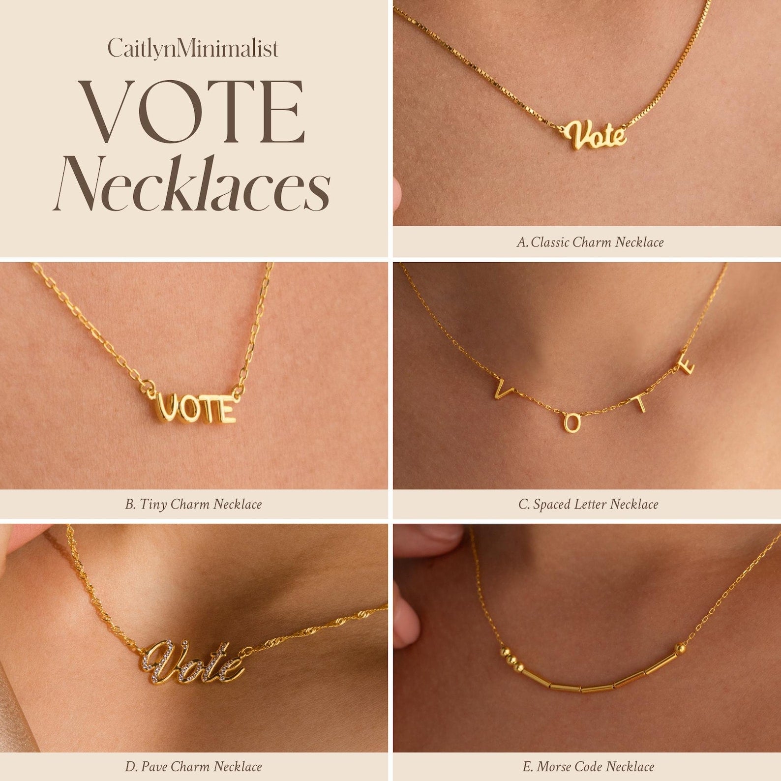 Essential Vote Necklaces