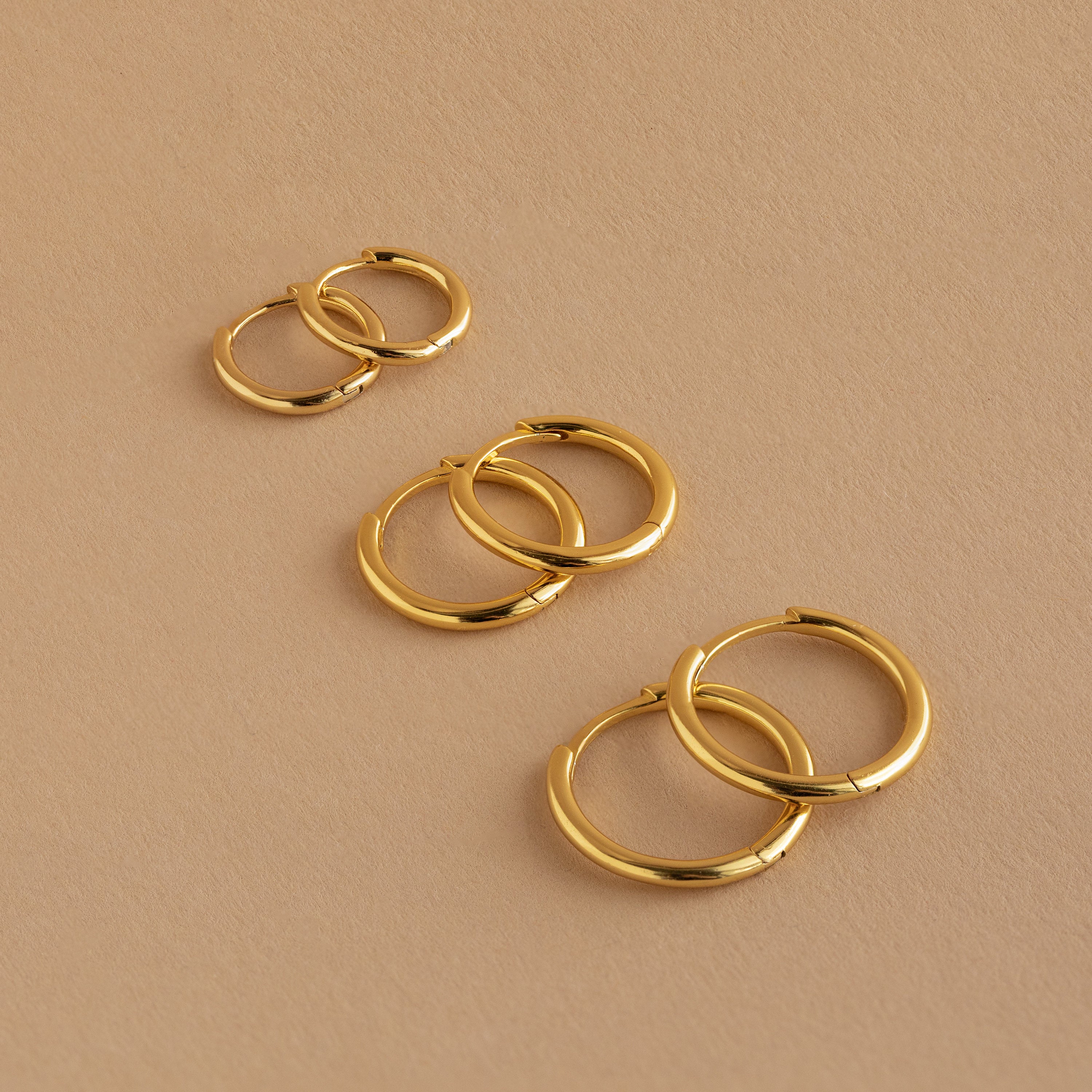 Mini Bold Hoops Set