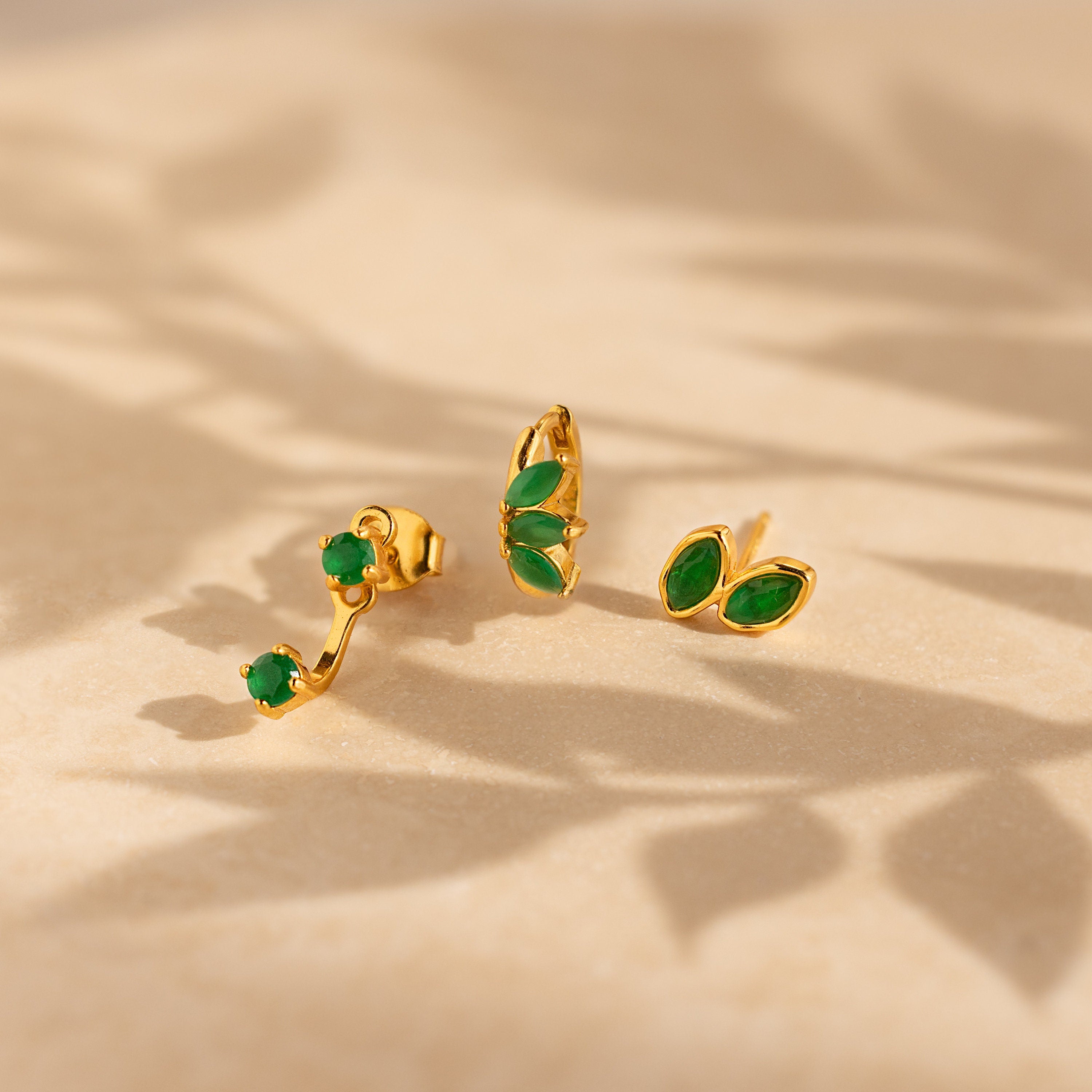 Jade Earrings Set