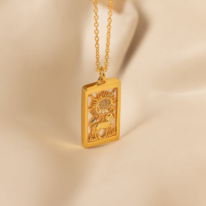 Sun & Moon Tarot Necklace