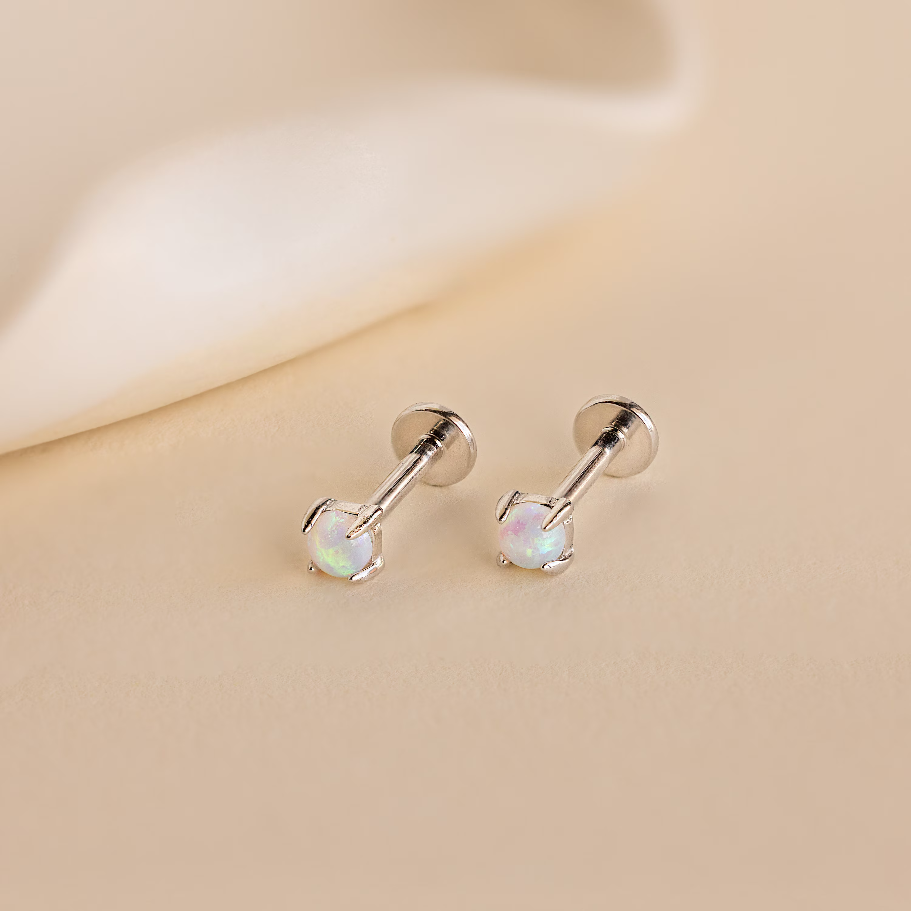 Opal Flat Back Studs