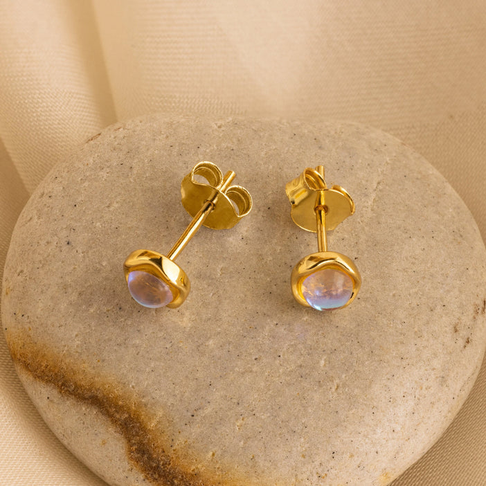 Moonstone Studs