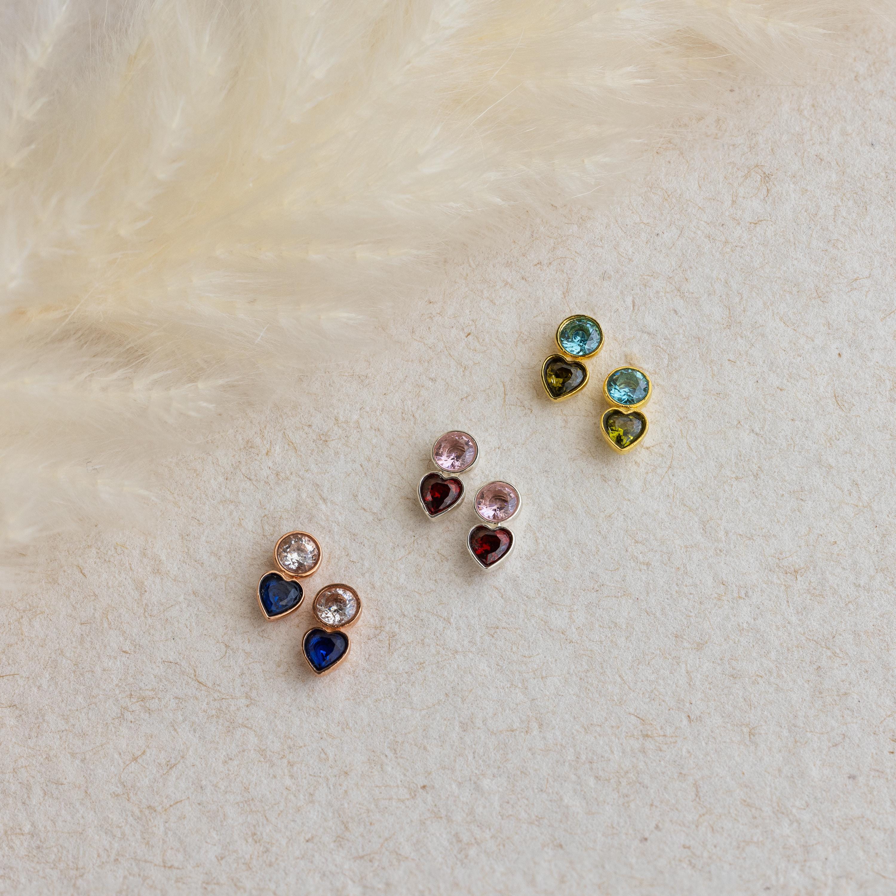 Toi et Moi Birthstone Studs