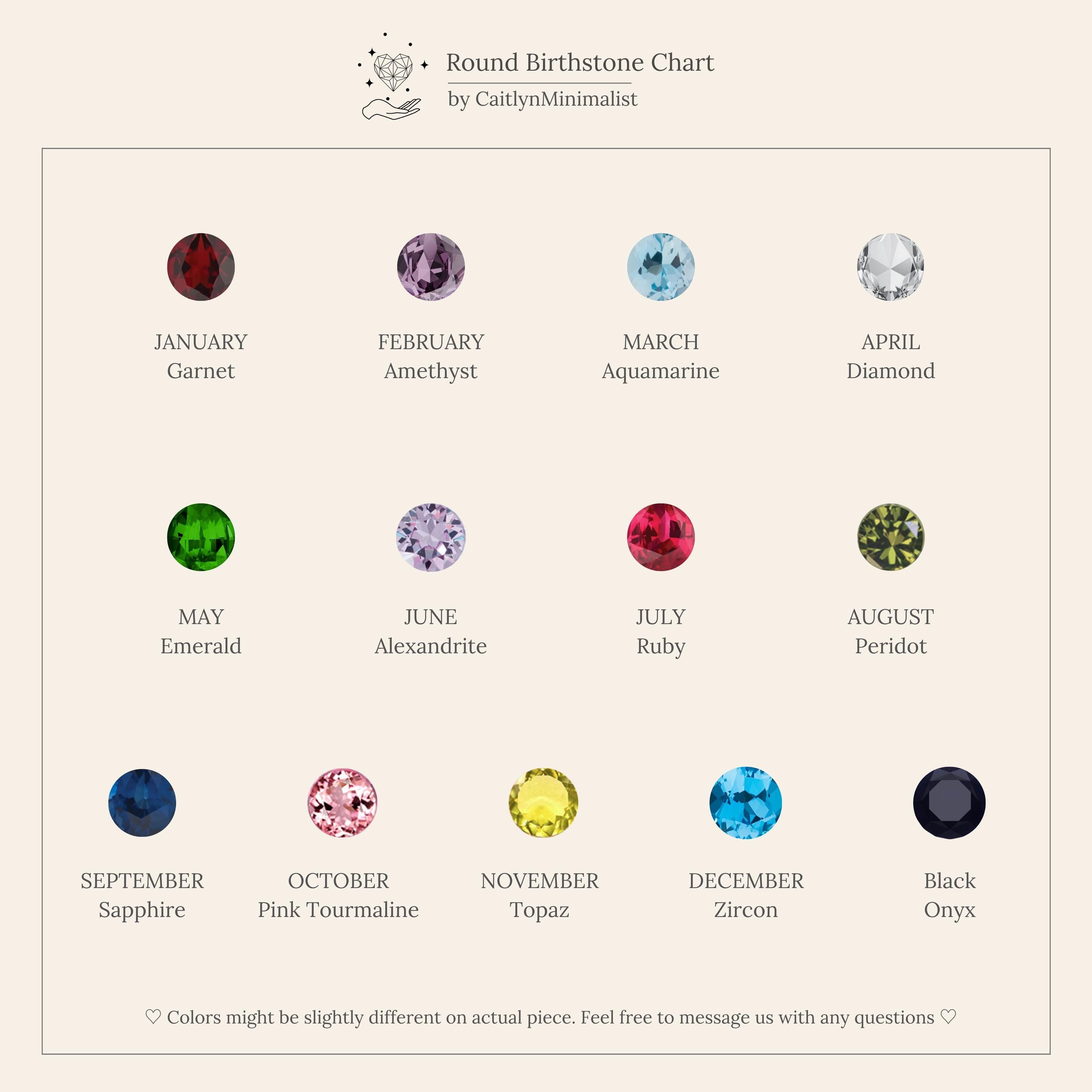 Ivy Flower Birthstone Studs