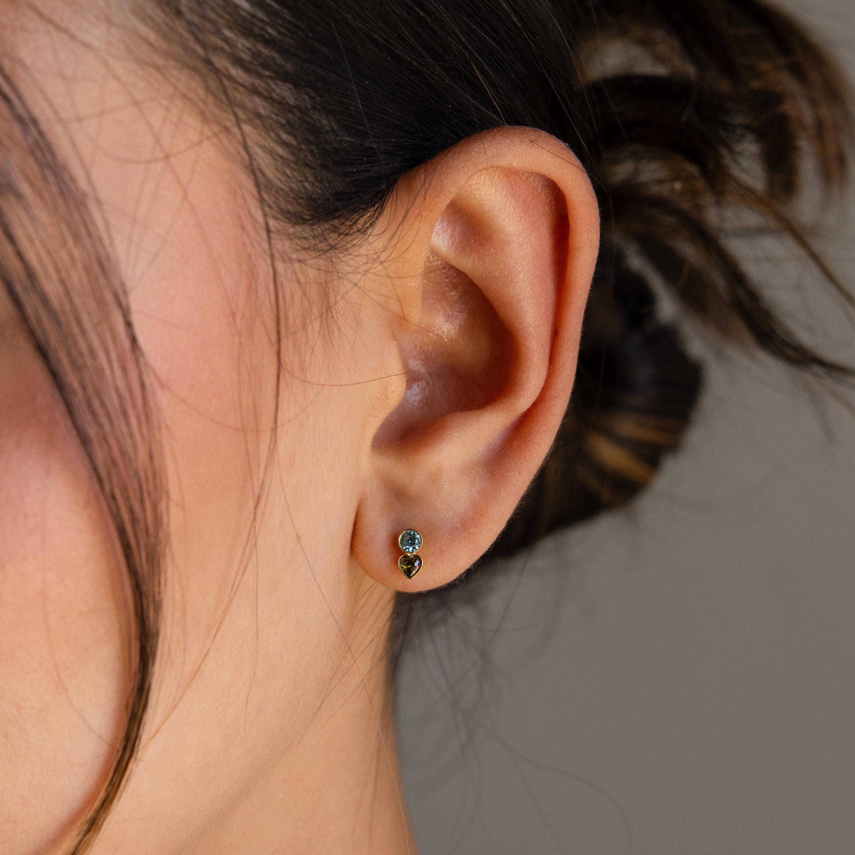 Toi et Moi Birthstone Studs