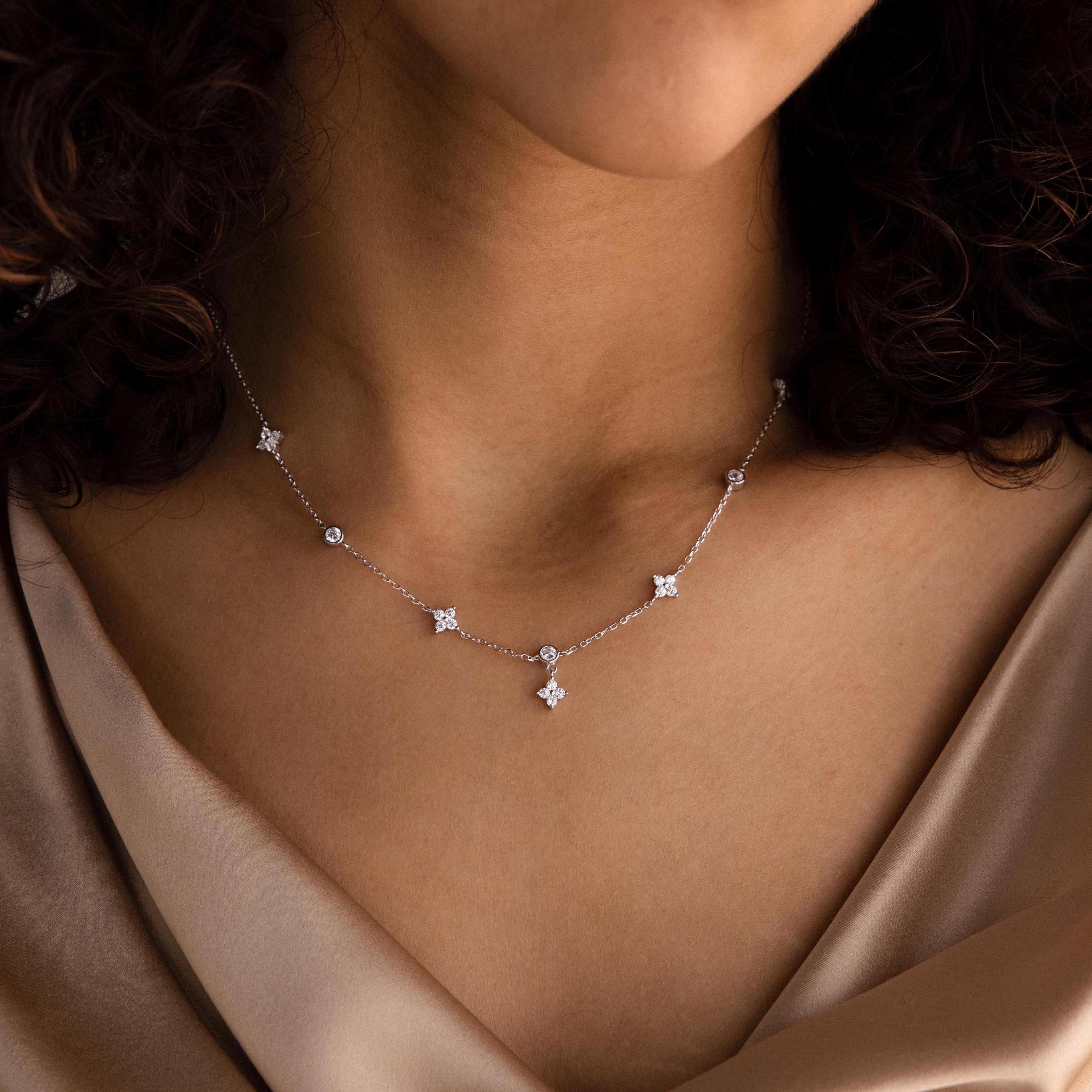 Ivy Diamond Station Necklace