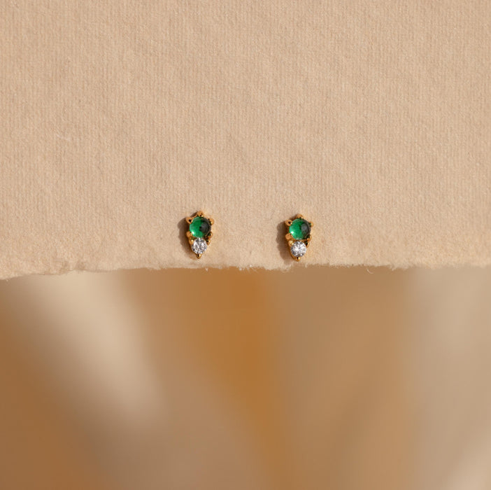 Raindrop Jade Studs