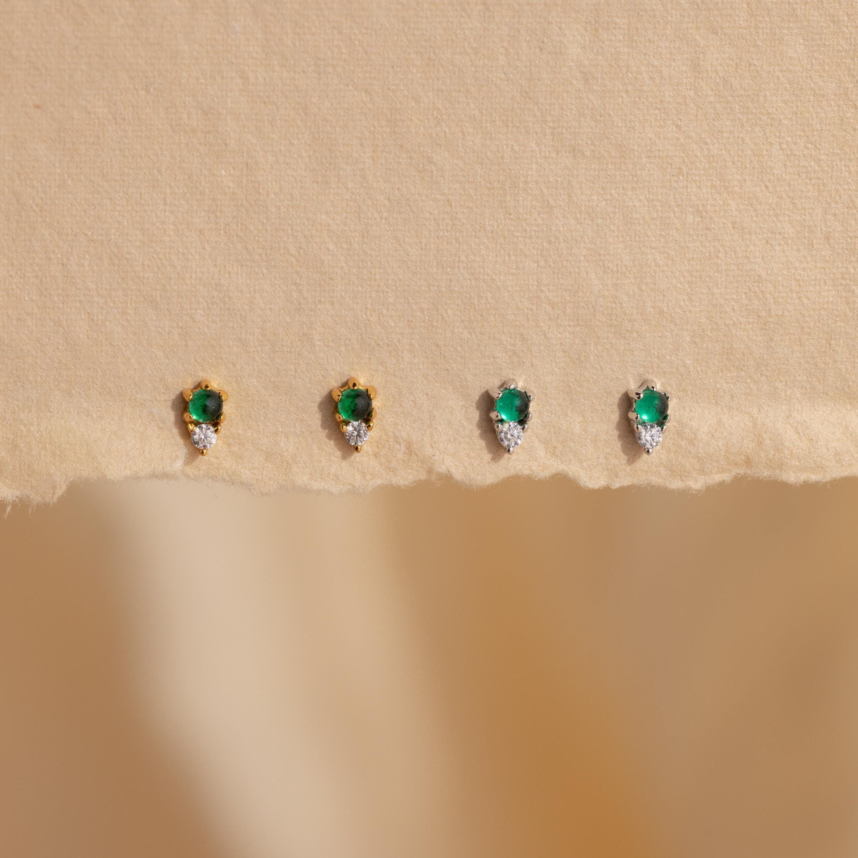 Raindrop Jade Studs