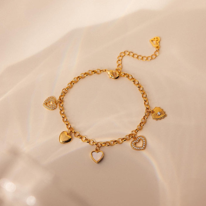 Heart Charm Bracelet