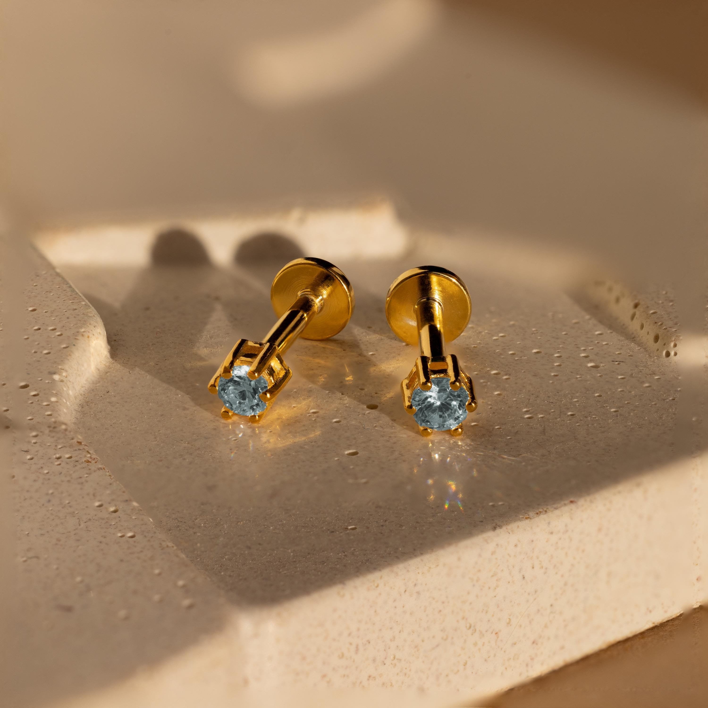 Birthstone Flatback Studs