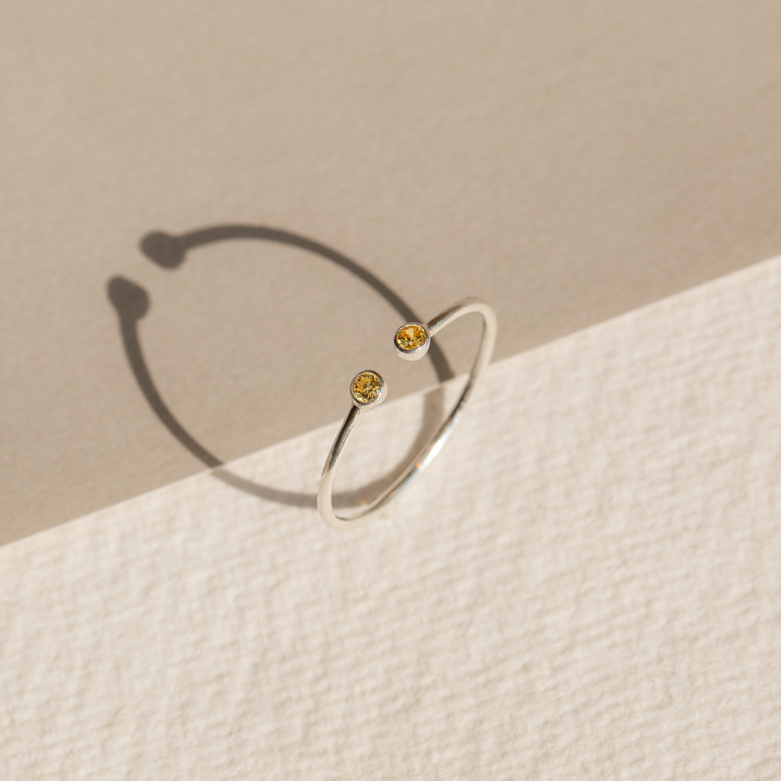 Tiny Dual Birthstone Ring