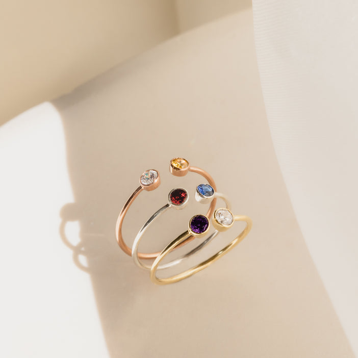 Dual Birthstone Ring