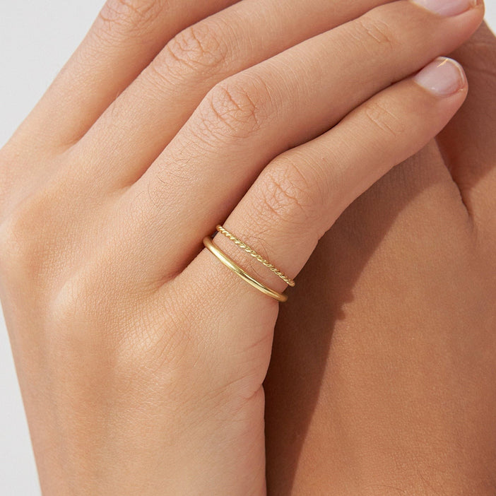 Minimalist Stacking Ring Set