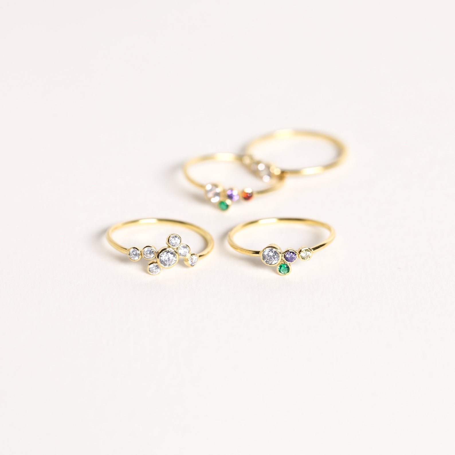 Cluster Birthstone Ring