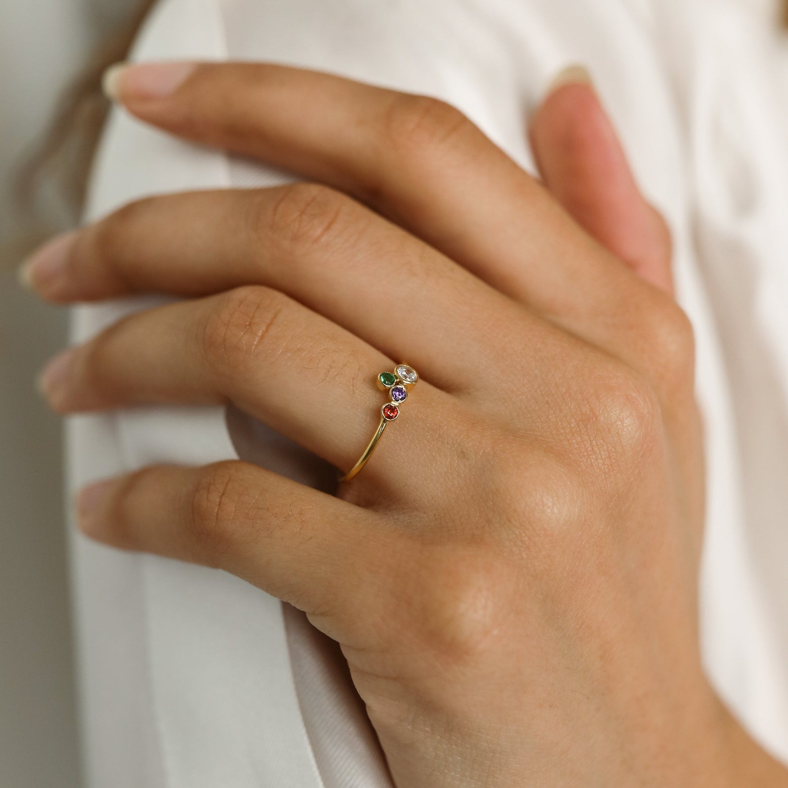 Cluster Birthstone Ring