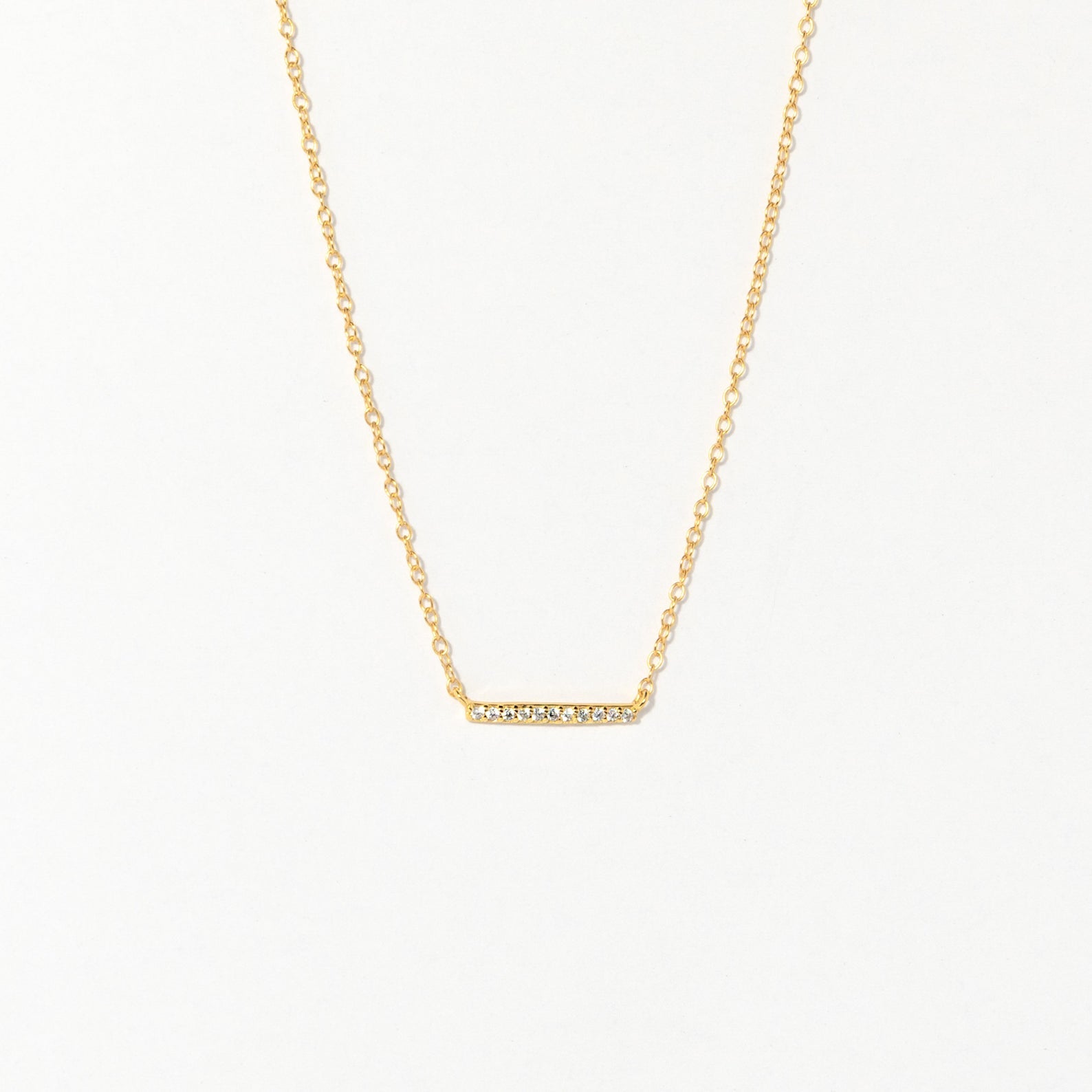 Pave Bar Necklace