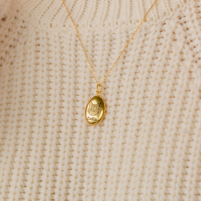 Oval Pet Necklace