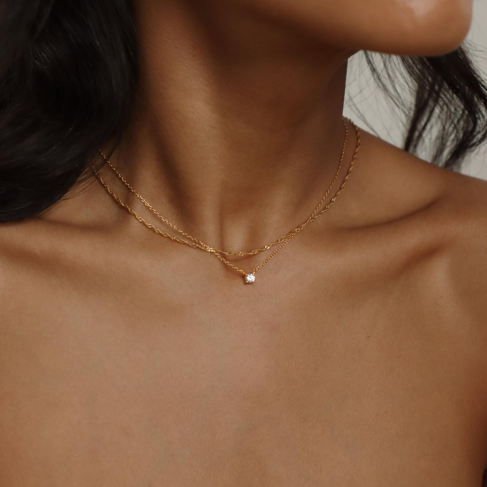 Dainty Diamond Necklace