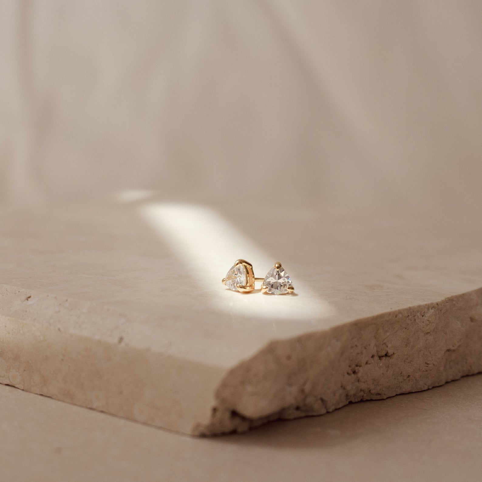 Triangle Diamond Studs