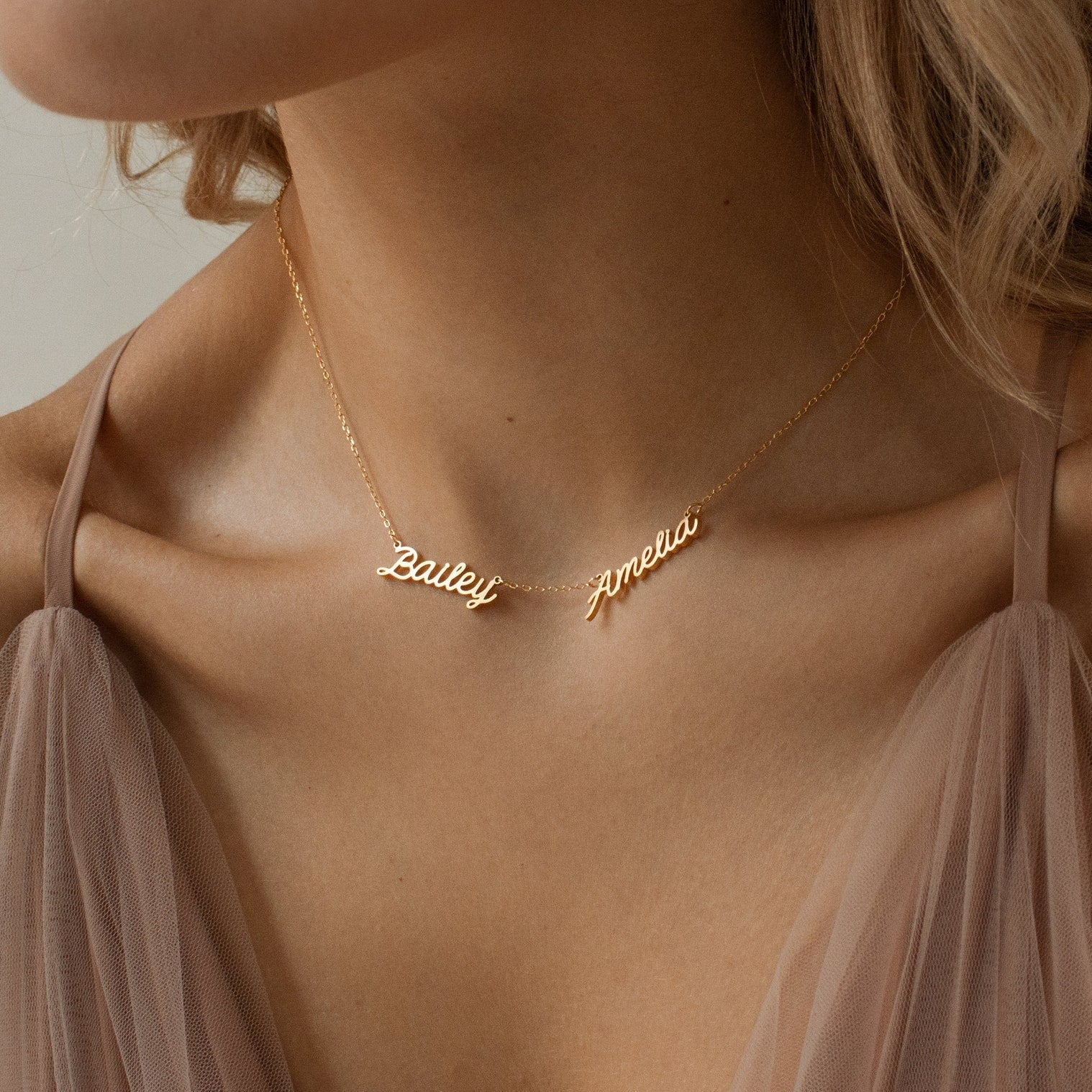 Paris Multiple Name Necklace