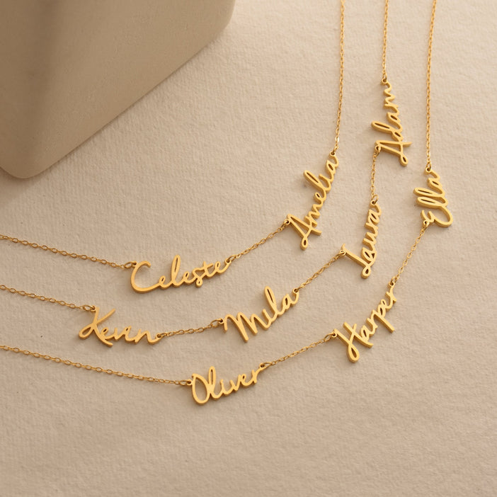 Nella Multiple Name Necklace