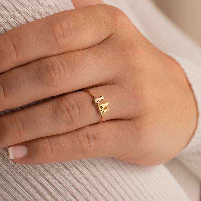 Pet Initial Ring