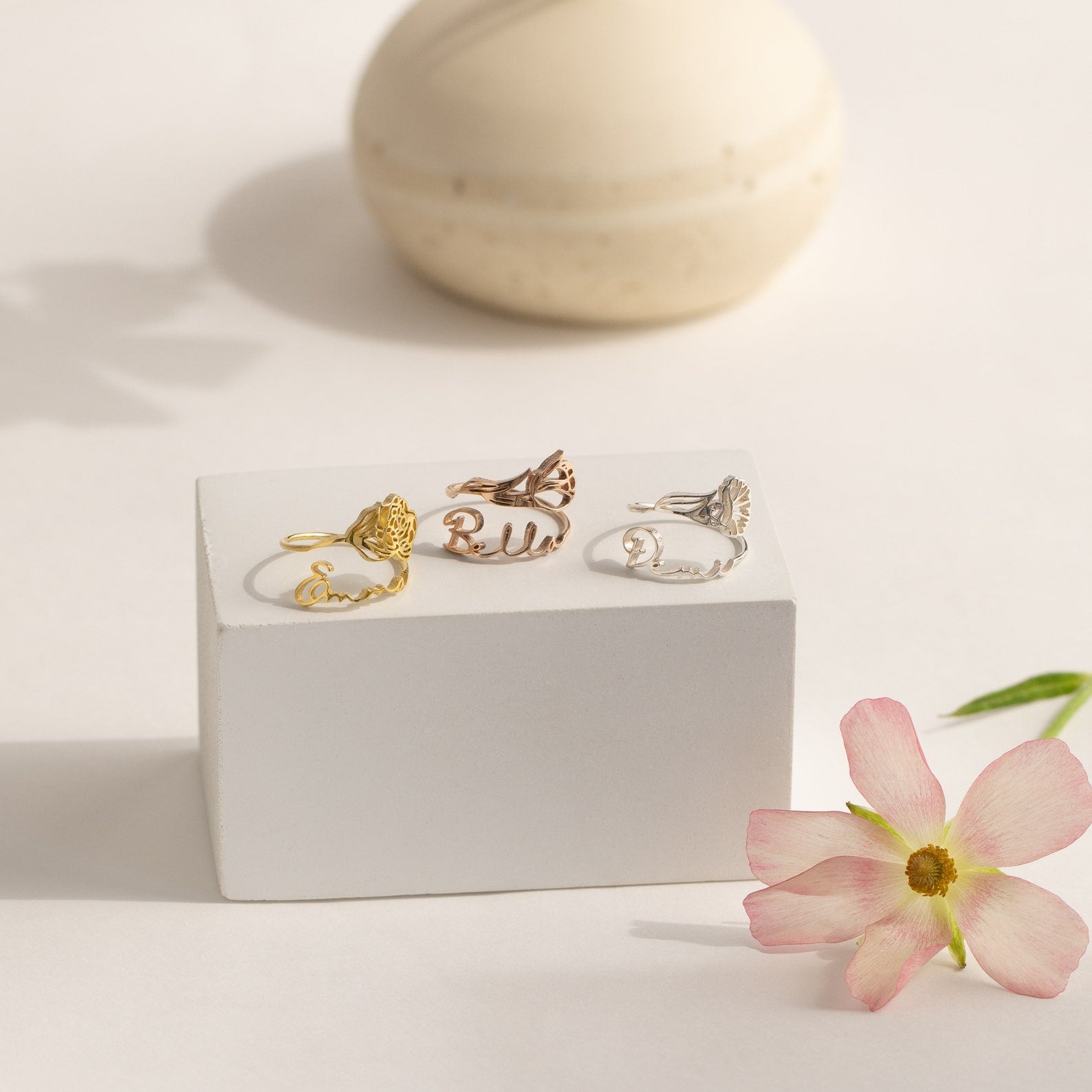 Flower Name Ring