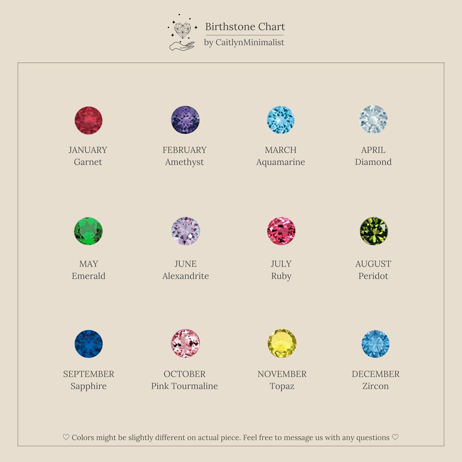 Multiple Birthstone Bracelet