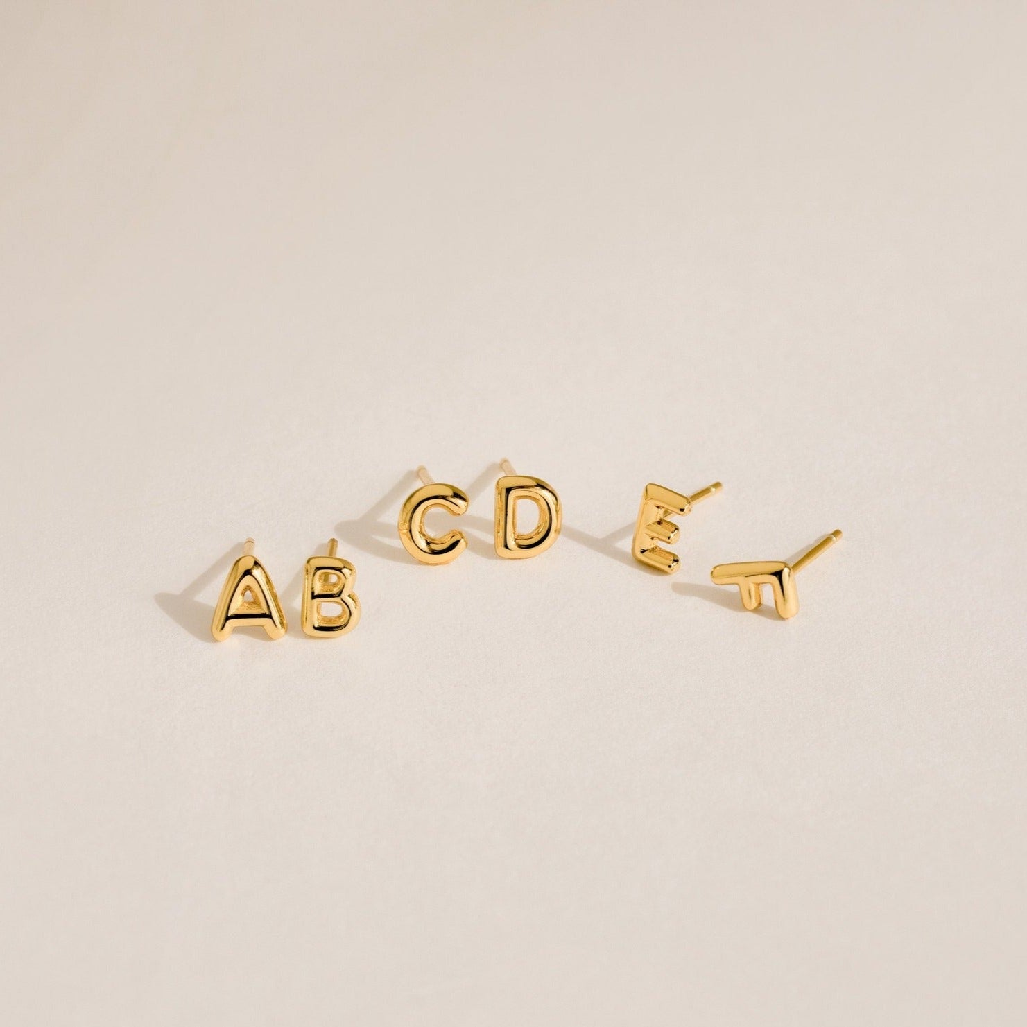 Bubble Letter Studs