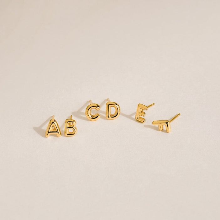 Bubble Letter Studs