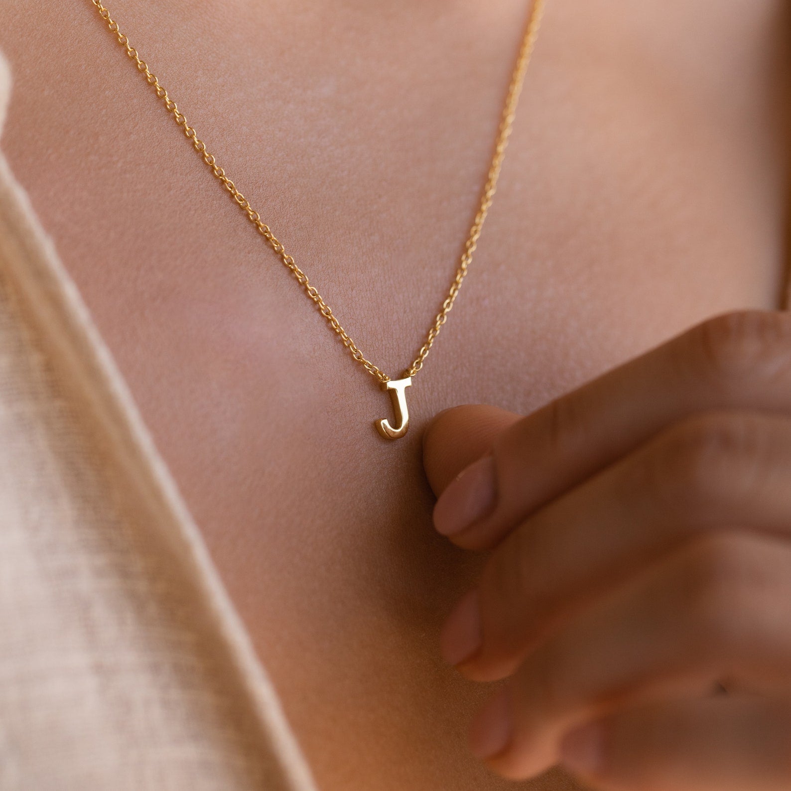 Dainty Initial Necklace