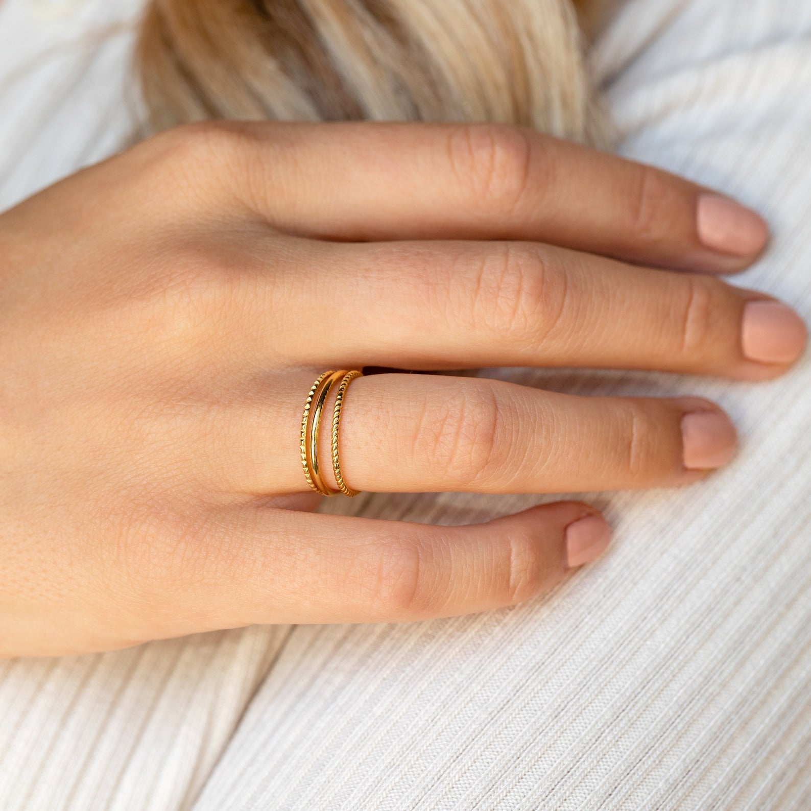 Thin Stacking Rings Set