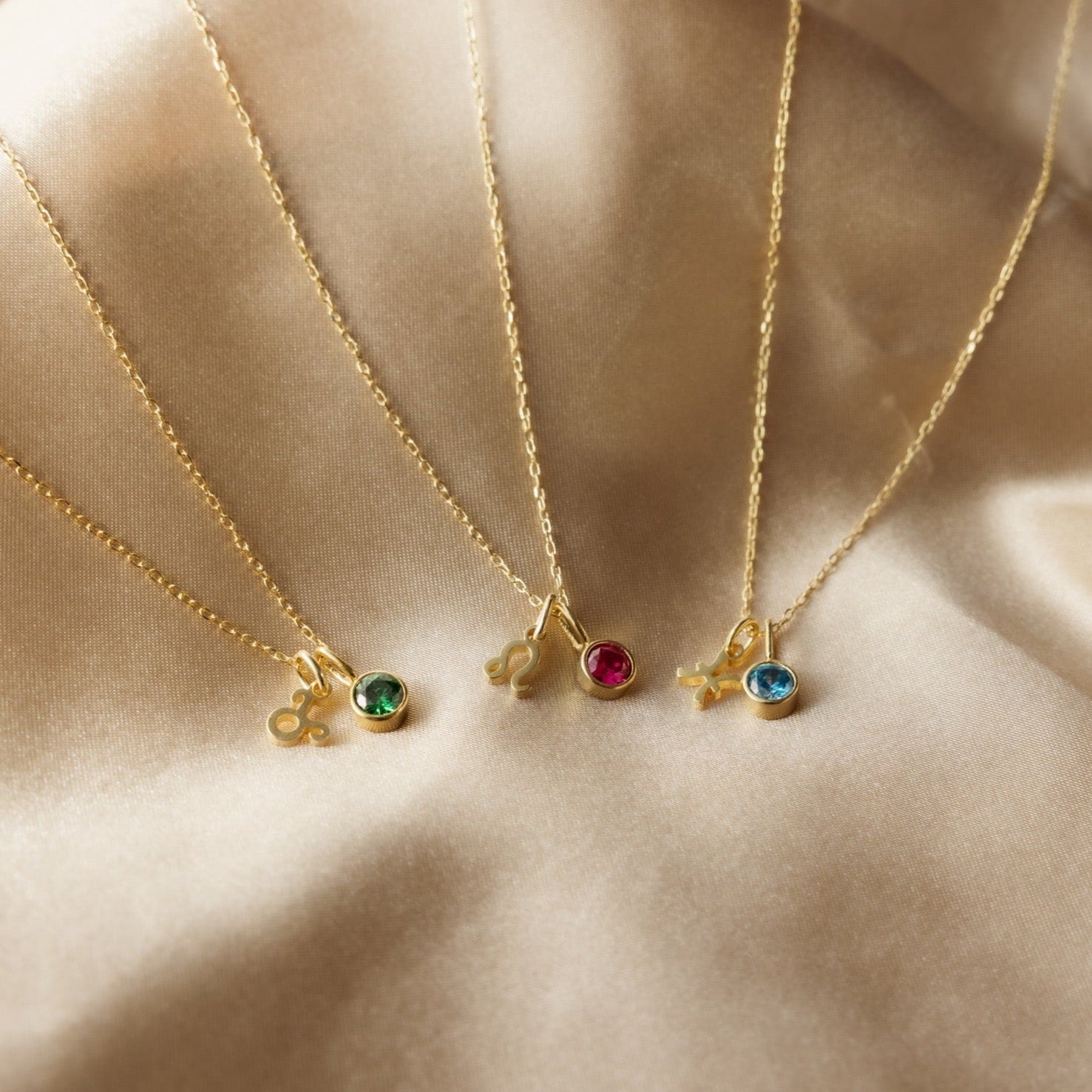 Zodiac Birthstone Necklace