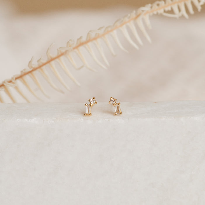 Blair Baguette Diamond Drop Studs