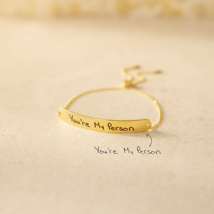 Slider Handwriting Bracelet