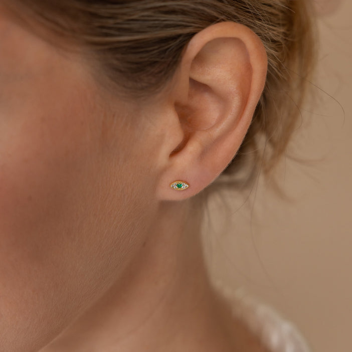 Haven Emerald Eye Studs