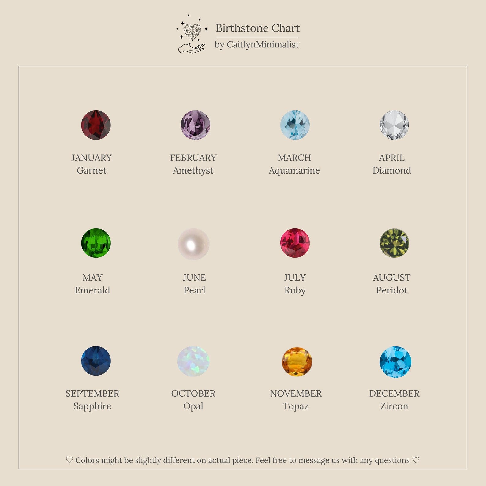 Booker Large Birthstone Studs