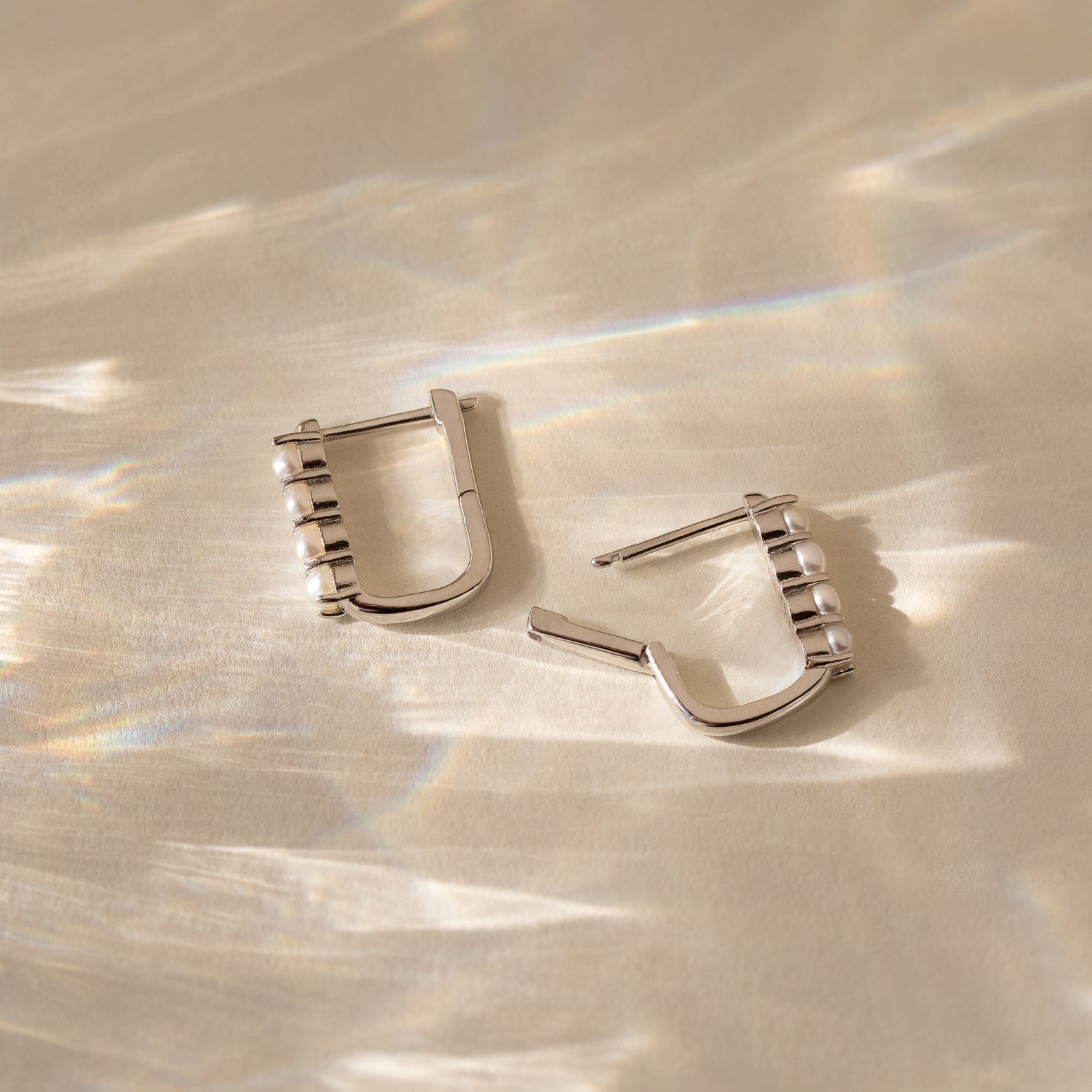 Rayne Pearl Link Earrings