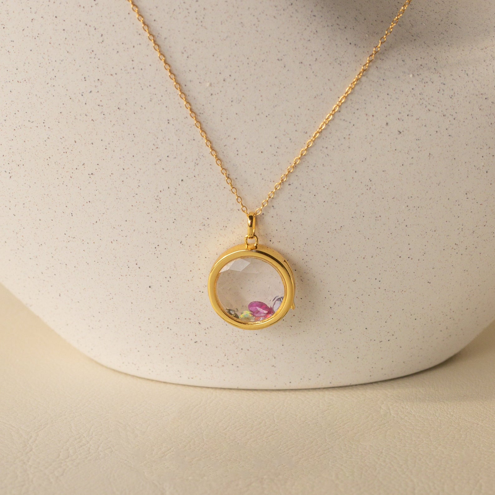 Circle Locket Necklace