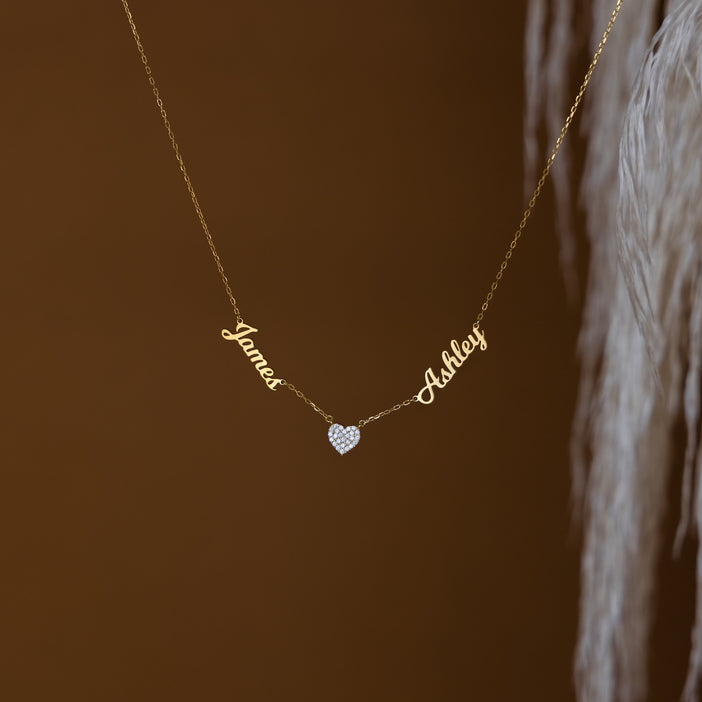 Mellow Name Heart Necklace