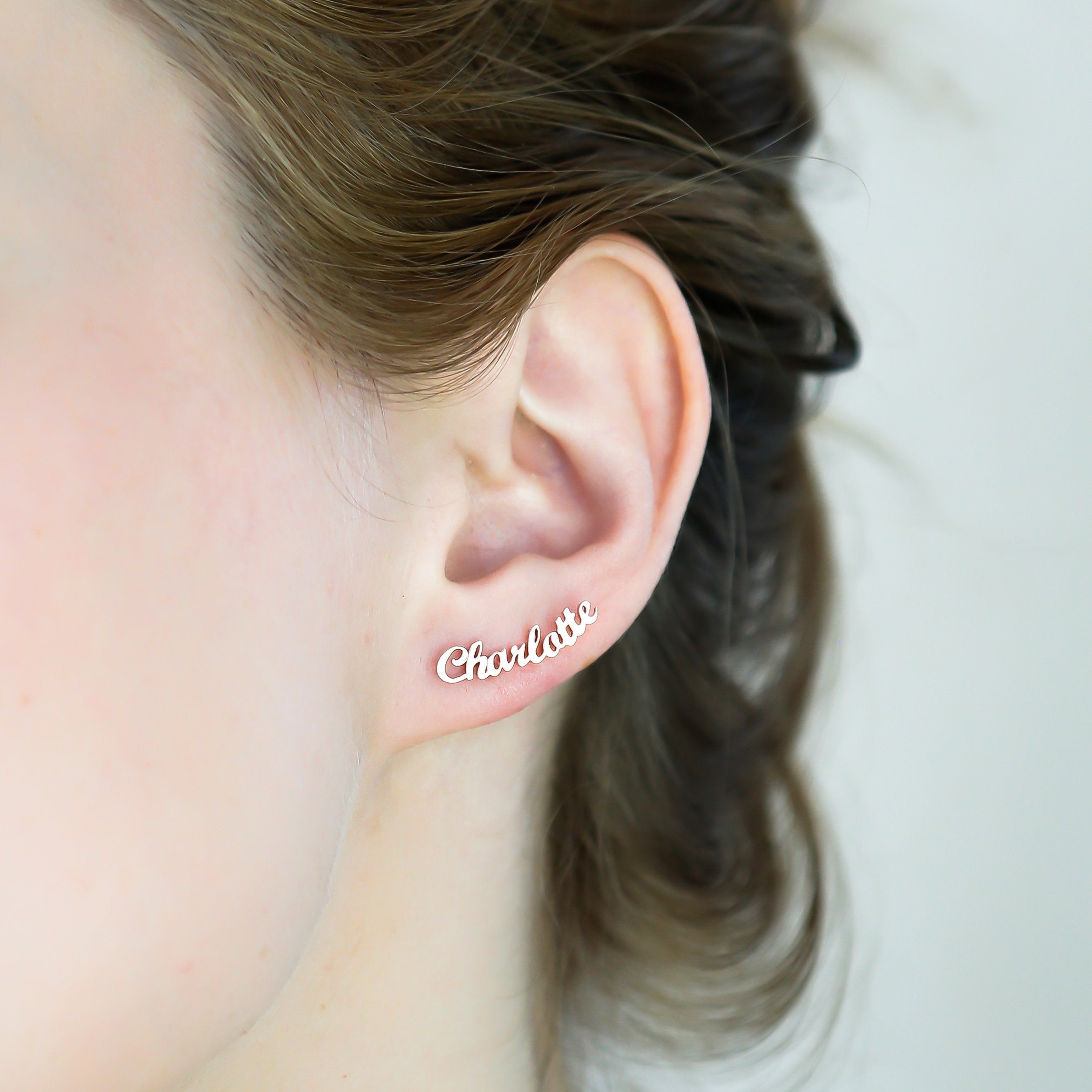 London Name Earrings