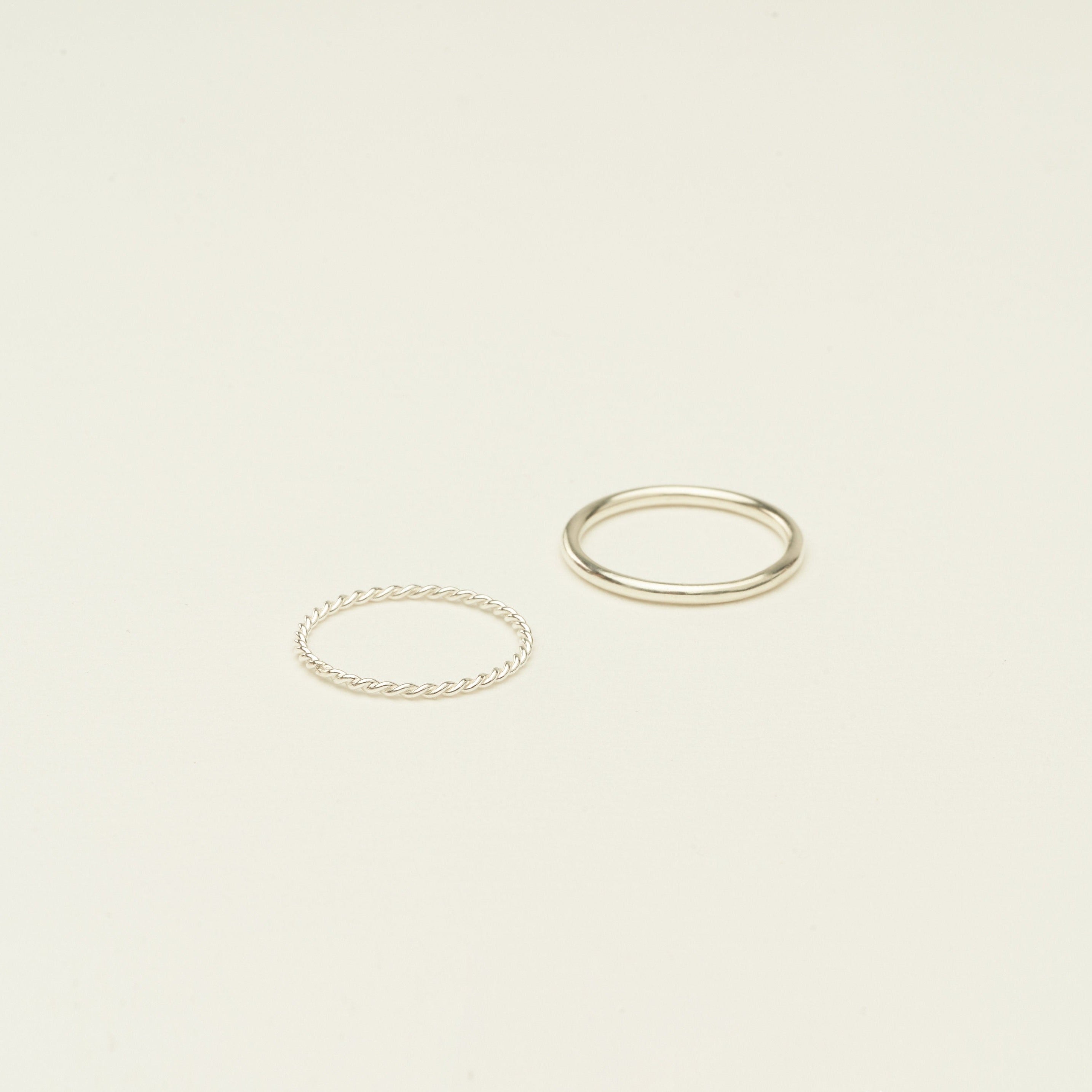 Minimalist Stacking Ring Set